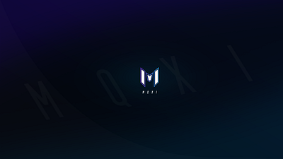 Mqxi Branding - Logo branding clean dark design gradient logo typography vector