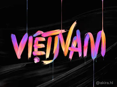 Dripping Paint typography