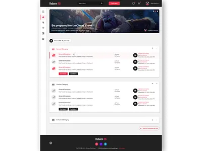 Reburm BB - Forum Theme design forum smf theme ui web website