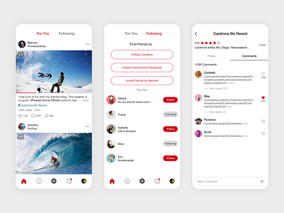 Sports App I app mobile sports ui