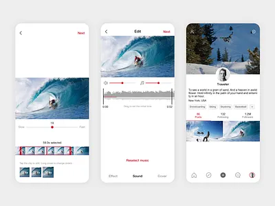 Sports App II app mobile sports ui
