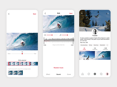 Sports App II app mobile sports ui
