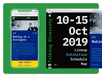 Responsive Festival Website - VDW*19 art direction artist branding color exhibition festival identity key visual responsive design schedule website design