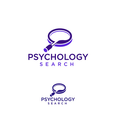 PSYCHOLOGY search logo brand branding design desing icon illustration logo logo design logo design concept vector