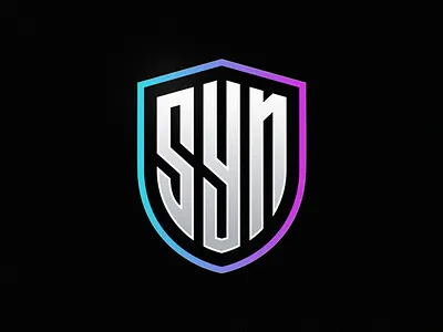 SYN Monogram Logo branding design emblem esports gaming logo logotype monogram shield streamer tournament visual identity