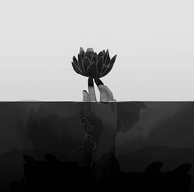 illustration #3 art artwork flower hand illustration ink photoshop