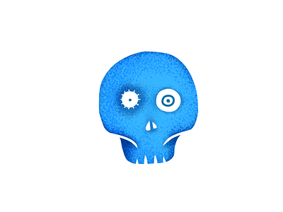 simplified version drawing illustration ipad pencil procreate skull