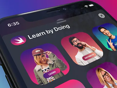 Sticker Pack for iOS13 App Build with SwiftUI affinity designer app development ios ios app iphone mobile app design mobile ui swift swiftui ui xcode