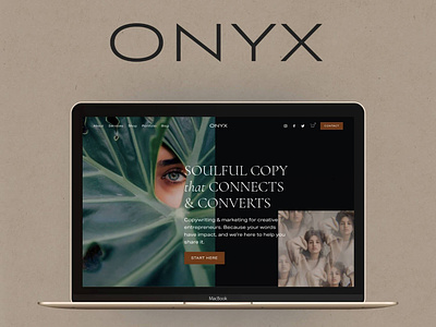 Onyx Squarespace Website Template
