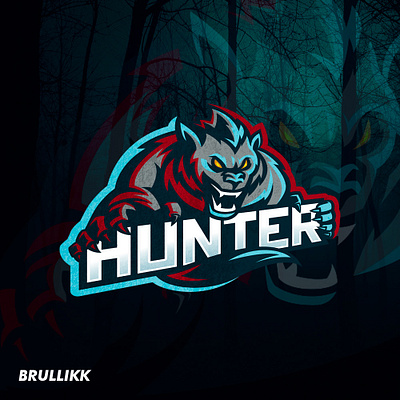 Werewolf by BRULLIKK branding design e sports hunter illustration logo rougarou sports logo vector werewolf