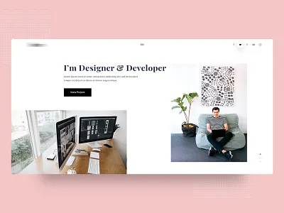 Minimal Portfolio Webdesign layout portfolio portfolio website psdlayout trend ui uiconcpt uidesign uiwebdesign ux webdesign webui