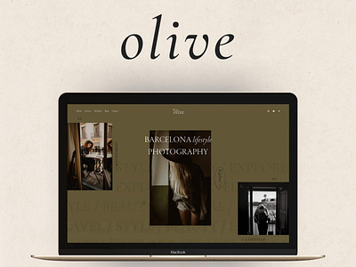 Olive Squarespace Website Template