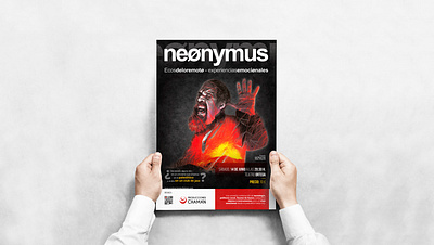 Diseño cartel NeØnymus / NeØnymus Poster Design branding design fire minimal music musician poster poster art poster design posters