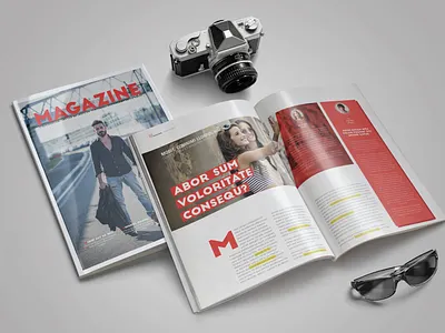 Fashion Magazine Template indesign indesign template magazine cover magazine design magazine template