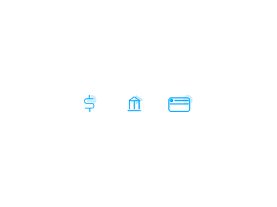 Finance Icons branding clean design figma finances illustration kovalev logo modern money nicholas simple vector white