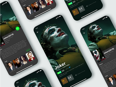 Interface design of clown film and television interface design ui ux design