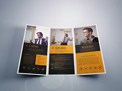 Trifold Corporate Brochure Template adobe indesign indesign template trifold brochure trifold template