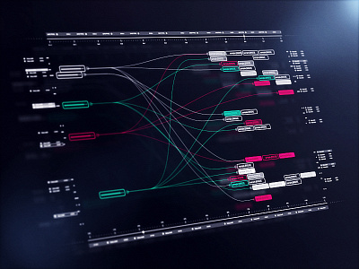 HUD Nodes after effects connection fui hud interface node sci fi ui