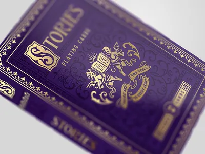 Stories / Jumbo deck book cards design illustration jumbo packaging playing cards purple vintage