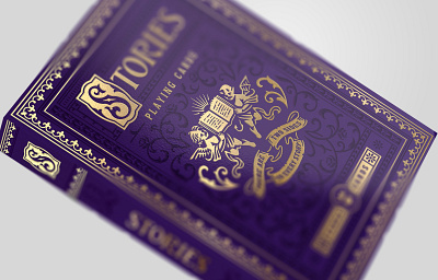 Stories / Jumbo deck book cards design illustration jumbo packaging playing cards purple vintage