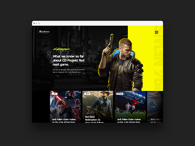 Daily UI #094 - News 094 94 cyberpunk 2077 dailyui news