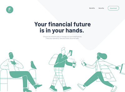 Financial Website Vector clean clean ui design financial green illustration insurance life insurance people svg svg logo uiux vector vector art vector graphics vector illustration web design webdesign website website design