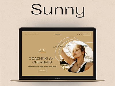 Sunny Squarespace Website Template