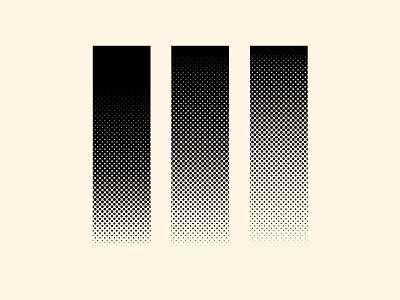 Halftone Gradients #1 dots geometry gradient monochrome raster vector