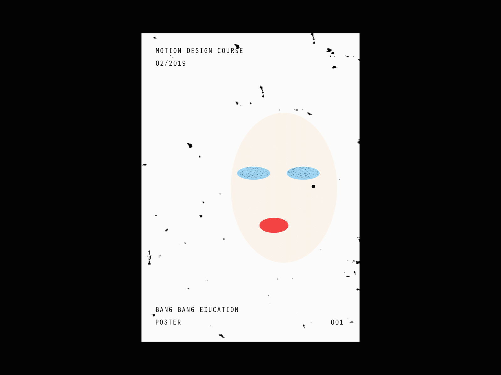 Poster 001 abstract aftereffects animation art bangbang design education face female forms fun girl illustration nude poster trim path vector