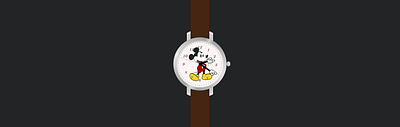 What time is it Mickey? (A watch made with CSS) css animation css3 illustration