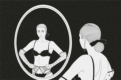 The chauffeur body chic duranduran fashion feminine illustration lingerie vintage