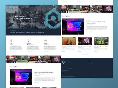 Adhyaksa Homepage branding flat icon logo minimalis ui uiux vector web website