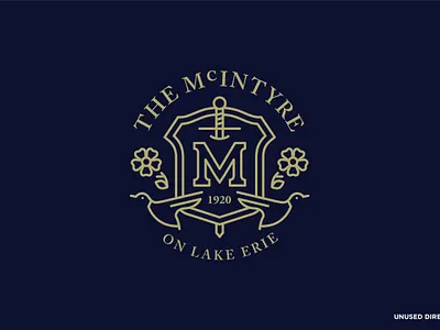 Unused McIntyre Concept badge illustration logo