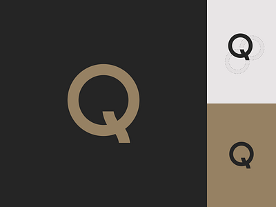 Q logo brand branding coffee creative direction design gold icon identity logo minimal packaging q typography