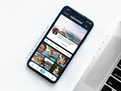 DAY #07 / TL Profile Redesign 30daysofdesign adobe xd app clean daily ui design ios iphone x mobile social network taglife ui