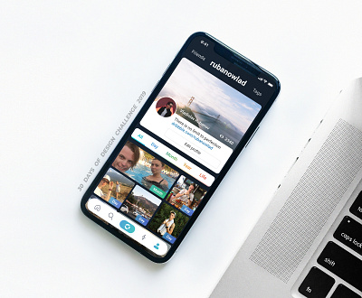 DAY #07 / TL Profile Redesign 30daysofdesign adobe xd app clean daily ui design ios iphone x mobile social network taglife ui