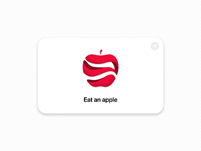 Eat an Apple 011 apple daily ui daily ui 011 dailyui dailyui 011 dribbble flash flash message flash messages mobile red ui uiux ux web