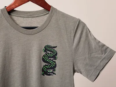 There's a Florida joke here somewhere. alligator design illustration mailchimp merchandise photography swag tee