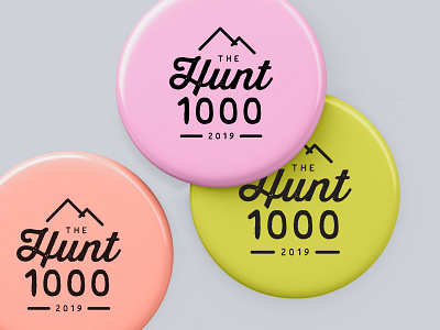 hunt 100 buttons adventure bike logo bike ride brand branding branding design button buttons hipster logo logo design logotype minimal mockup mountain mountains script texture