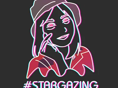 LalaStargazing | IG : dimasadiyoga animation branding design design graphic flat illustration illustrator photoshop simple logo vector