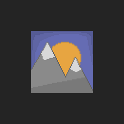 sunset pixel art