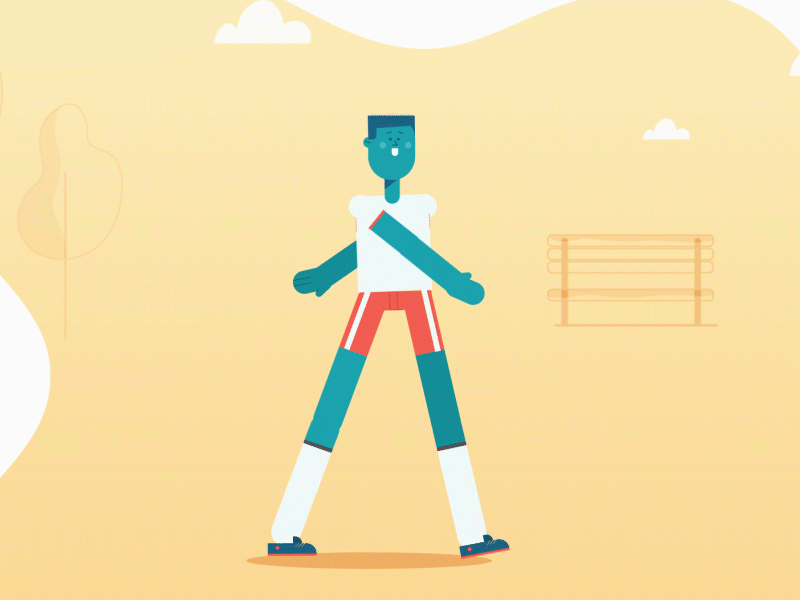 Walk Cycle adobe aftereffects adobe illustrator aftereffects character charater design design flat design flatdesign illustrator motion design motion graphic motiongraphics run cycle walk cycle walkcycle