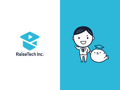 RaiseTech.Inc symbo l& character caracter illustration logo