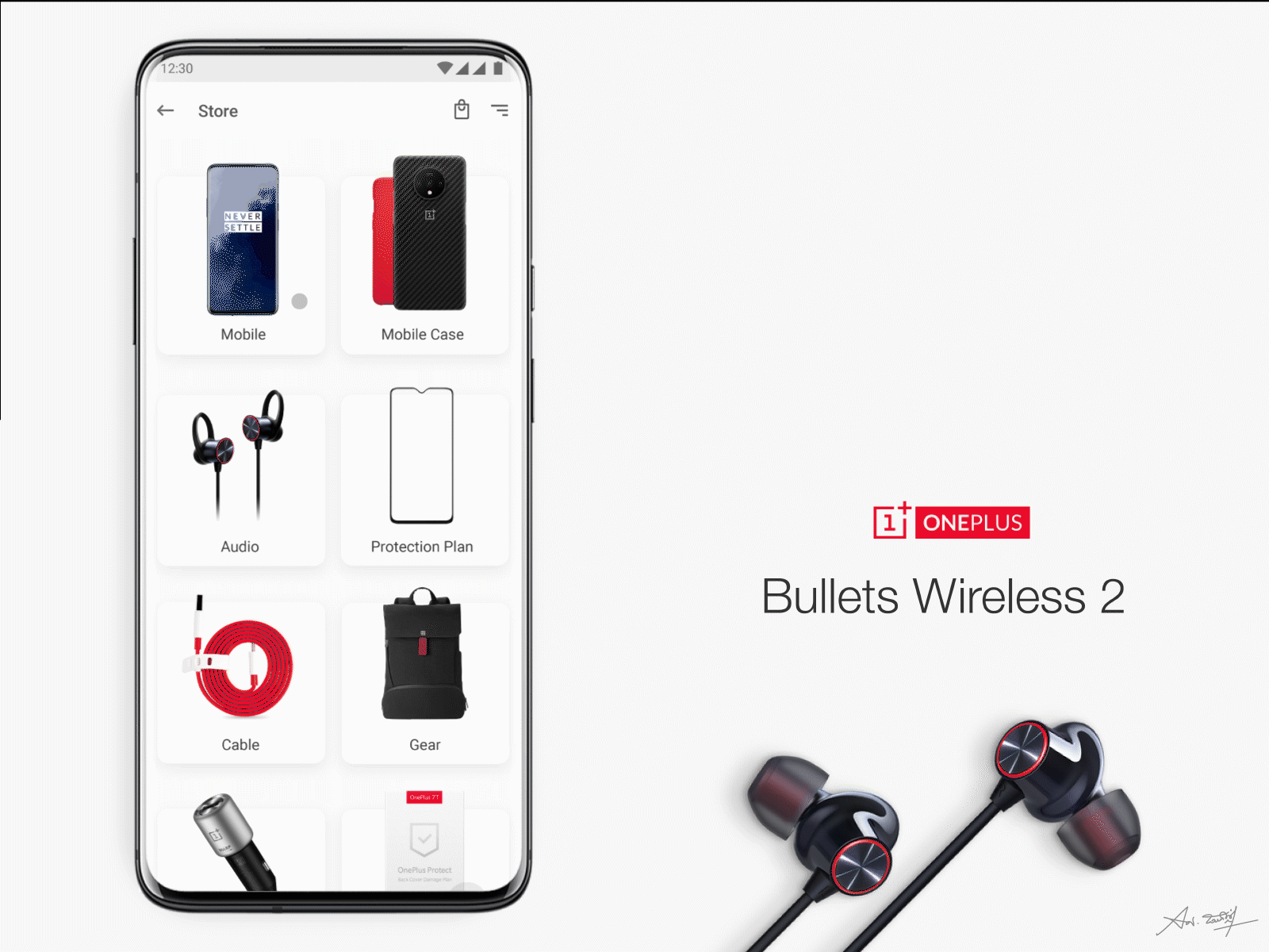 One plus - Product ui animated animation app application art branding design designthursday illustration interaction interface minimalist mobile mobile app mobile ui nmwdesign oneplus sabartism ui ux