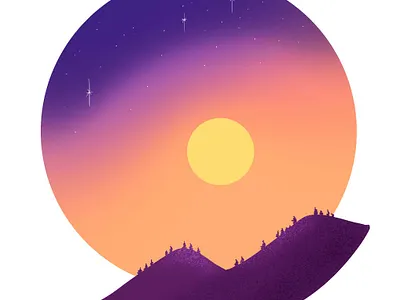 Horizons chill horizons icon icon set icons icons design icons pack illustration logo mountain mountains nature sun sunrise sunset unwind zen