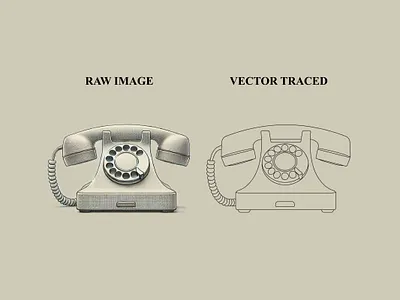 Telephone Vector Tracing art comparison art process art transformation creative design design comparison design inspiration digital art digital design digital illustration graphic design illustration illustration art raster vs vector rotary phone vector art vector drawing vector graphics vector illustration vector tracing vintage telephone