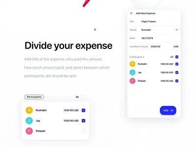 Easily Divide your expenses expense manager expense tracker expenses