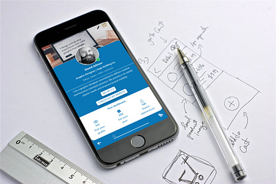 Linkedin user profile adobexd branding linkedin mobile ui userprofile