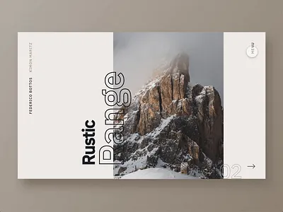 Menu Interaction concept interaction interface menu minimal simple travel website