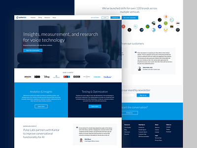 Pulse Labs Website Uplift landing page design simple ui ux ux design